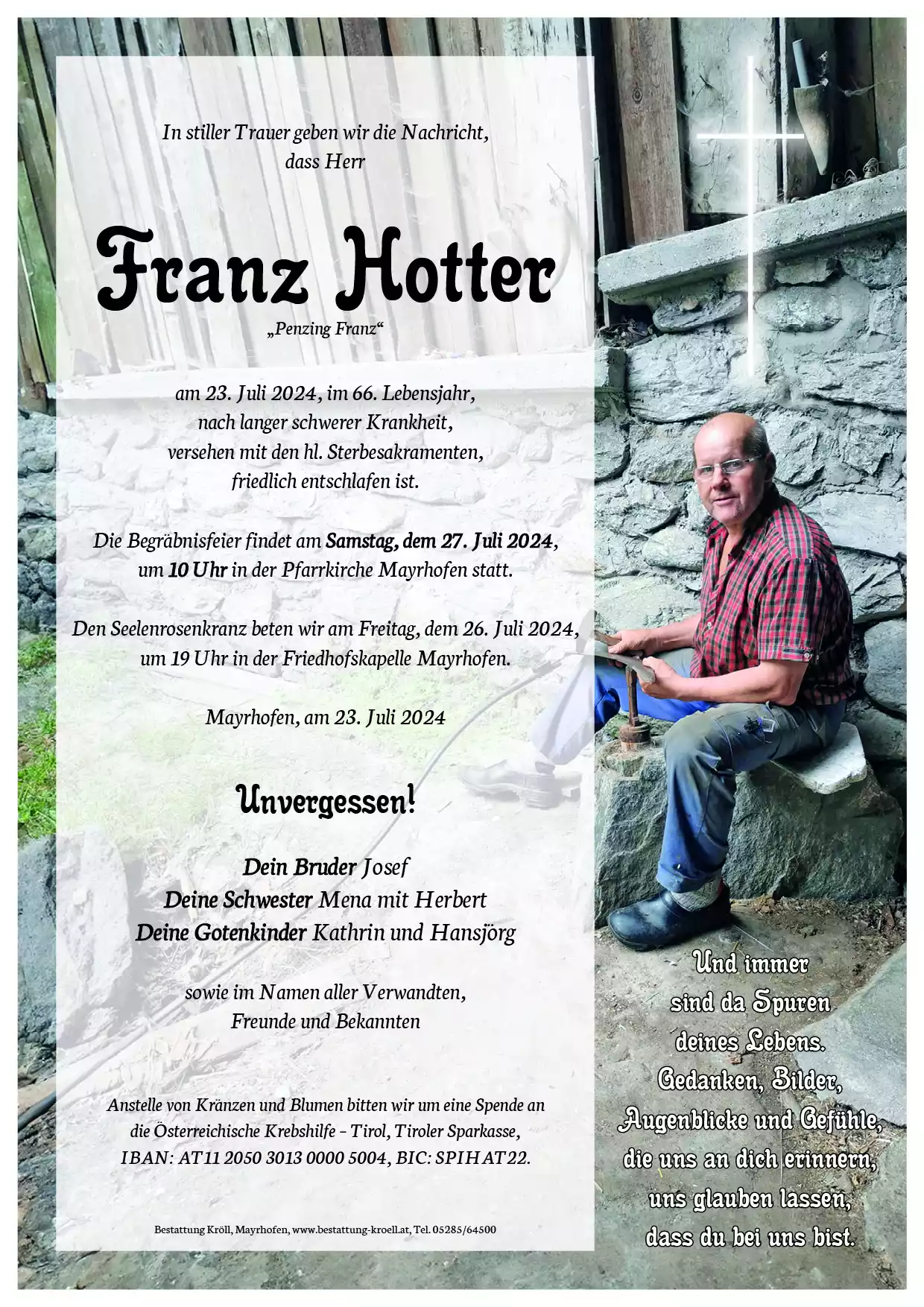 Parte von Franz Hotter